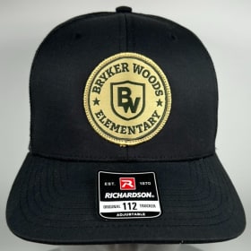 Black Trucker Patch Hat item