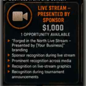 Live Stream-Presented By Sponsor item