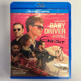 BABY DRIVER BLU RAY SIGNED BY EDGAR WRIGHT & CJ JONES item