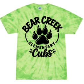 Adult Green Tie Dye T-Shirt item