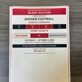 UW Badger Football - 4 tickets for UW vs. Michigan State item