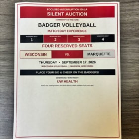 UW Badger Volleyball - 4 reserved seats for UW vs. Marquette item