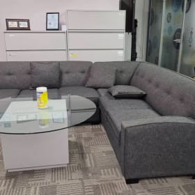 Carbon Grey Modular Sectional Couch 90"x115" item