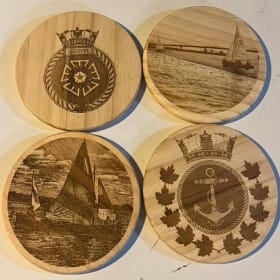 Laser Engraved set of coasters - group 1 item
