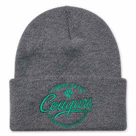 Beanie with embroidery (dark gray) item