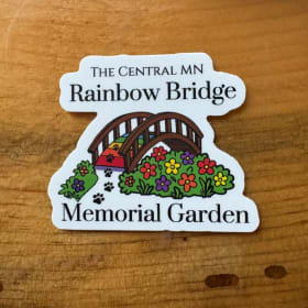 The Central MN Rainbow Bridge Memorial Garden Logo Sticker item