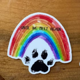 "Until we meet again" Rainbow Sticker item