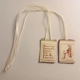 Vintage Brown Scapular item