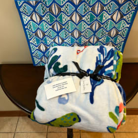 Vera Bradley Blanket and Tote Bag item
