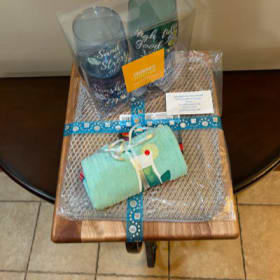 Artisan Cutting Board with Summer Wine Glasses item