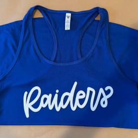 Royal & White Racer Back Tank item