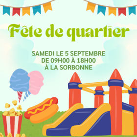Fête de quartier - 5 sept @9h-18h item