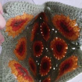 Crochet Sunflower Bag item