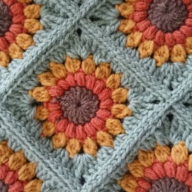Crochet Sunflower Bag item