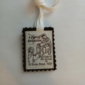 Handmade Brown Scapulars item