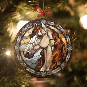 Red Dun Horse Ornament item