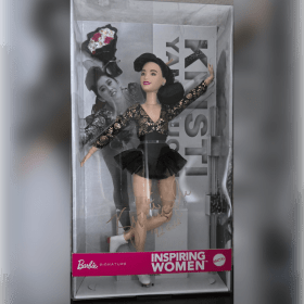 Signed Kristi Yamaguchi Barbie and 2 Children's Books item
