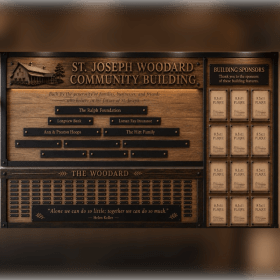 Platinum Level - 20" name plate with your desired wording item