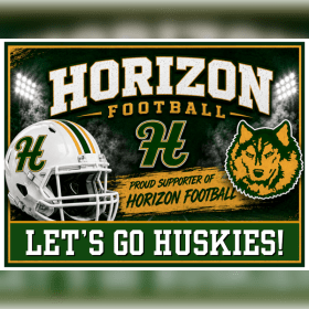 Let's Go Huskies Yard Sign item