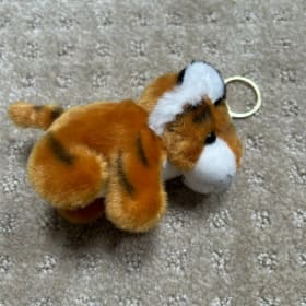 Stuffed Tiger Keychain/ Backpack Accessory item
