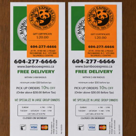 Photo of Bamboo Express Ltd. Gift Cards