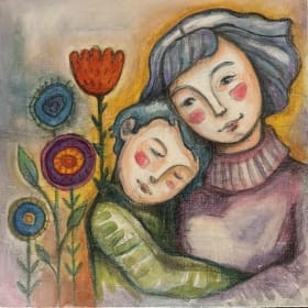 Toile Mère et fils item
