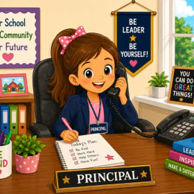 Photo of Principal for the day