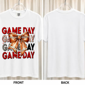 GameDay with Football Bow in Size Medium item