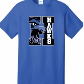 Design B Large H: Blue T-Shirt item