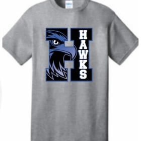 Design B Large H: Grey T-Shirt item