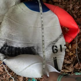 White oblong buoy item