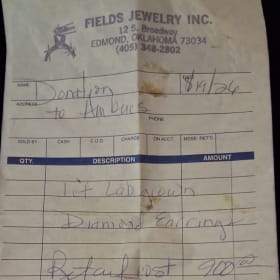 #02 1ct. lab grown Diamond Earrings item
