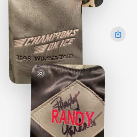 Signed Champions on Ice Leather Jacket & Signed DVD item