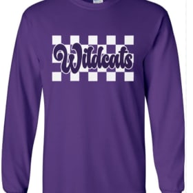 Photo of Wildcats Checkered Long Sleeve