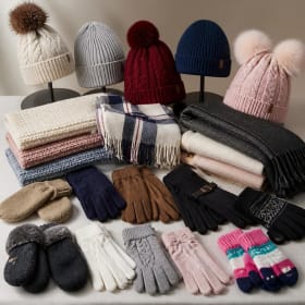 Adults and Children's hats, gloves, and scarves item