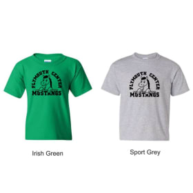 Plymouth Center Mustangs T-shirt Extended Sizes item