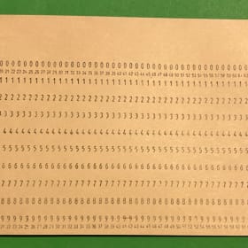 Computer punch card item