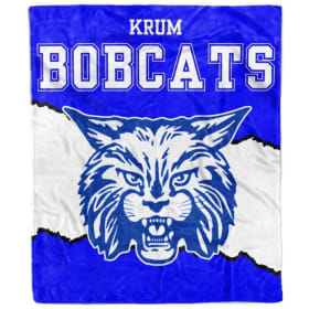 Krum Bobcats Blanket Torn Triumph item