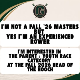 NOT a Fall '26 Masters but YES an experienced rower item