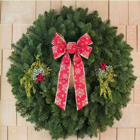 28" Wreath-Mixed Evergreens item