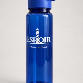 Bouteille plastique bleu item