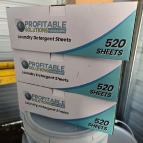 Laundry detergent sheets item