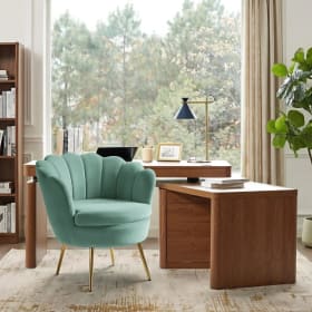 Set of Two Hendrix Velvet Chairs in Sage item