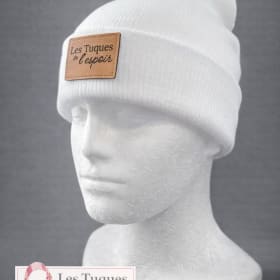 Tuque en tricot blanche item