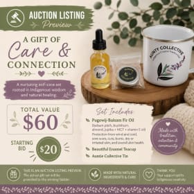 Aunty Collective Indigenous Creative Practice Hub Self -care item