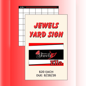 Jewels Yard Sign item