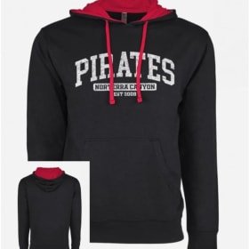 Pirates Red/Black Lightweight Hoodie - Adult item