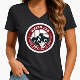 V-Neck Tee - Center Logo item