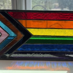 Stained Glass Progressive Pride Flag - valued at $50 item