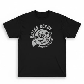Black short-sleeved t-shirt - new logo (fox head) item